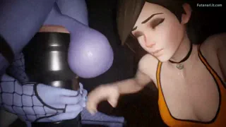 Tracer &amp; Futa Widowmaker (Artist: Nyl) [Overwatch]