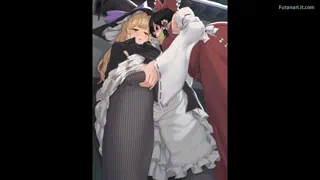 Rubbing her cock through her pants🤤❤️ 🔥 (Artist: Pink Pet Bottle)