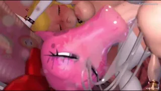 Love pumping to sloppy hentai~ Art [Wyerframez]