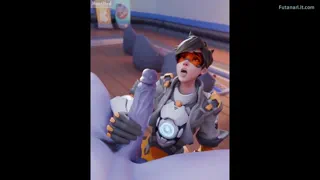 Tracer sucking Widowmaker's precum (Artist: Mossited) [Overwatch]