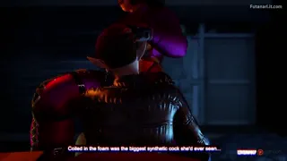 (Quickie) Cyberpunked: Wanna try it out Futanari  [Likeawolf]