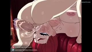 When the balls slap her face Futanari