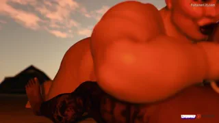 (Quickie) Futa Nut Buster: Sunset Sex Futanari  [Likeawolf]