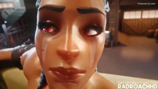 Junker Queen gets a lil' excited Overwatch Futanari
