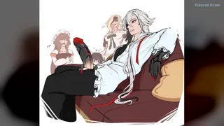 Nightly Fatui Lady Sleepover Activities Futanari  [Redfushsia]