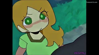 Alex taken down by futa enderman Futanari  (Wamu)