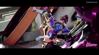 Sombra and Dva in the MEKA base [Overwatch] (By Kaeporansfw)