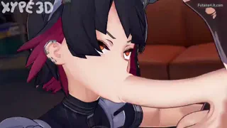 Ellen gets a throatpie and pounded from behind afterwards (Xype3d)