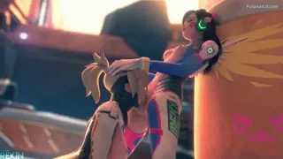 D.va face fucking mercy~ [Rekin3d]